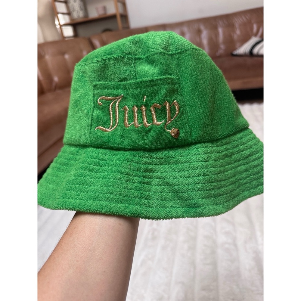 Juicy Couture Green and Gold Bucket Hat